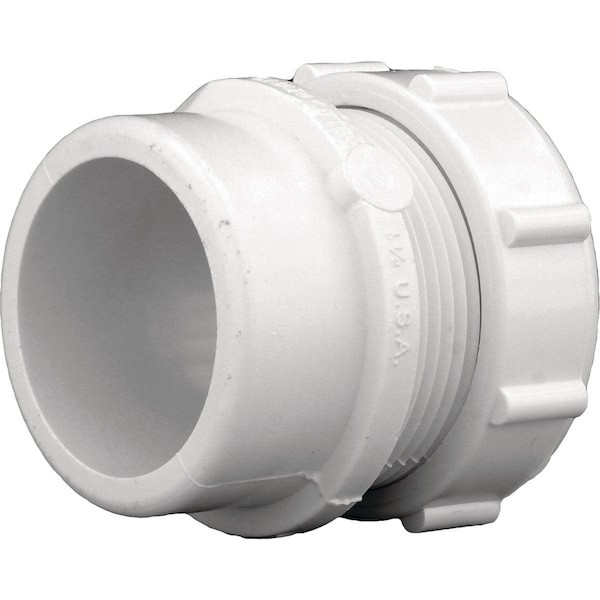 Charlotte Pipe And Foundry 1-1/2 In. x 1-1/2 In. or 1-1/4 In. SPG x Tubular PVC Waste Adapter PVC 00103R 0600HA - main